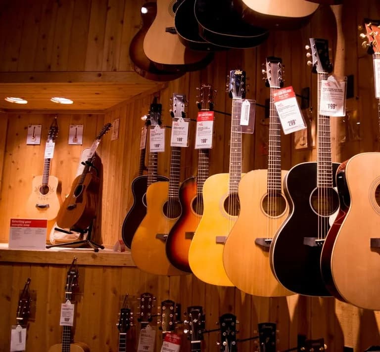Pared de guitarras
